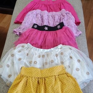 Lot of 5 Girls Skirts
